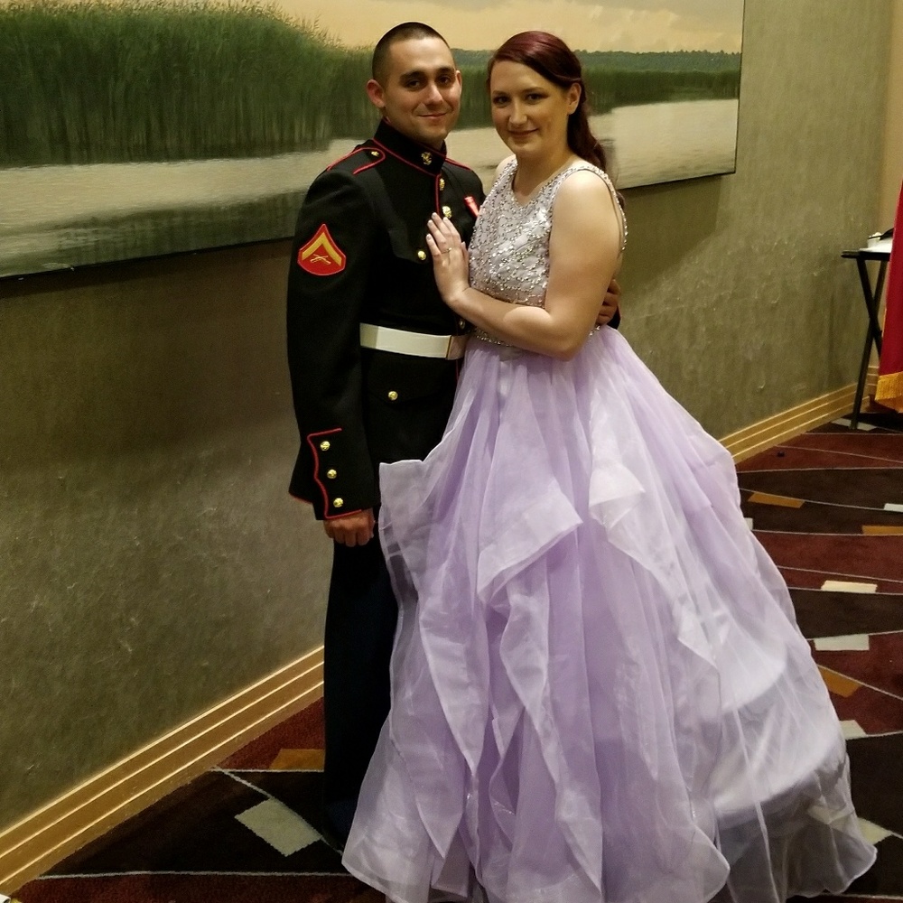 Lavender prom dress
