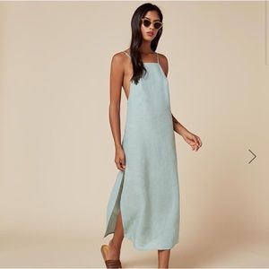 Reformation Lily dress dusty blue SOLD OUT