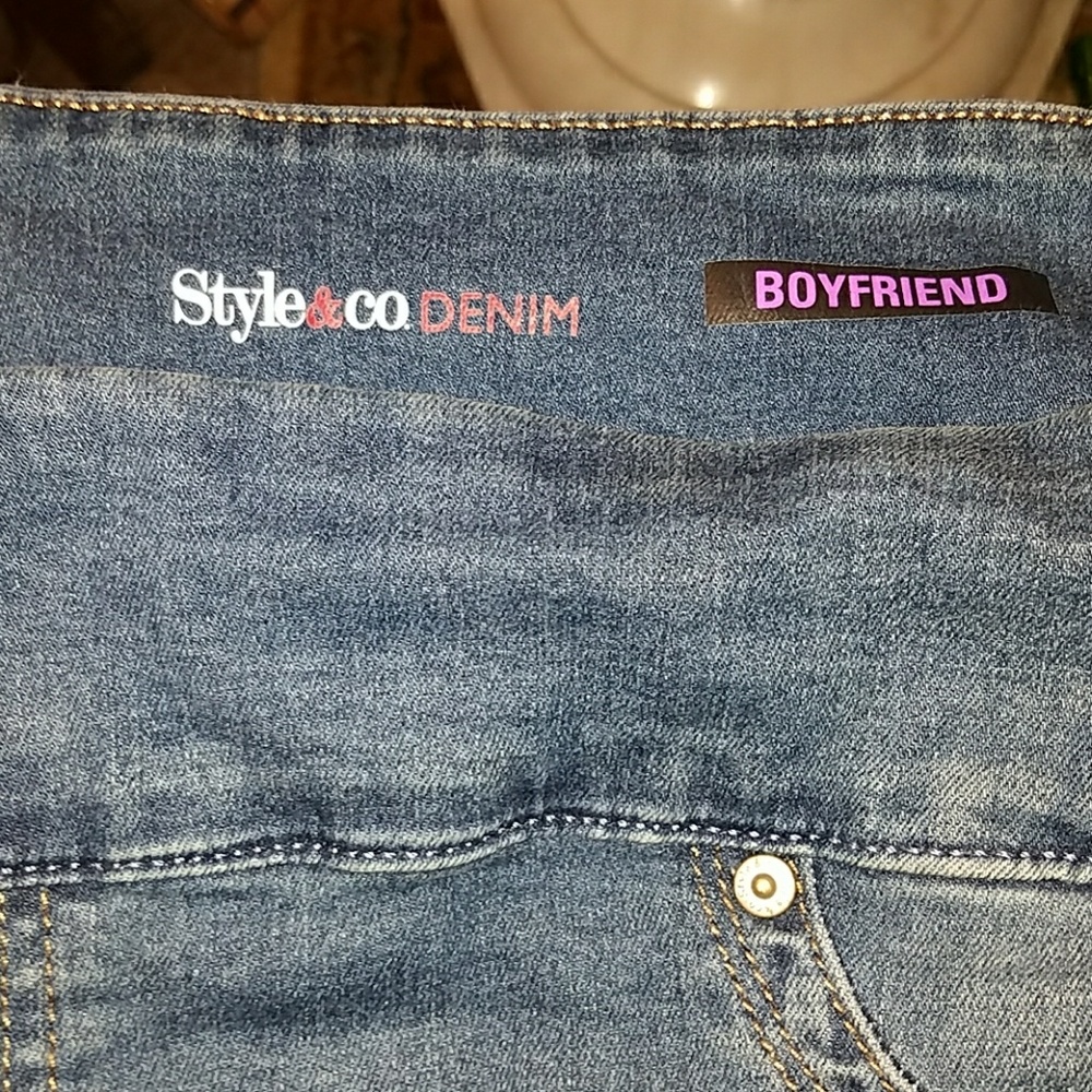 Stretch Jeans With Flat Front - image 2