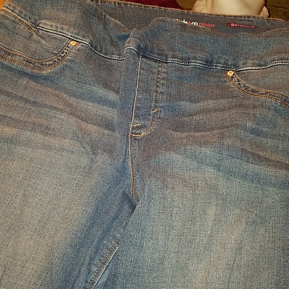 Stretch Jeans With Flat Front - image 3