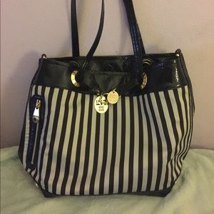 Herni Bendel Striped Purse