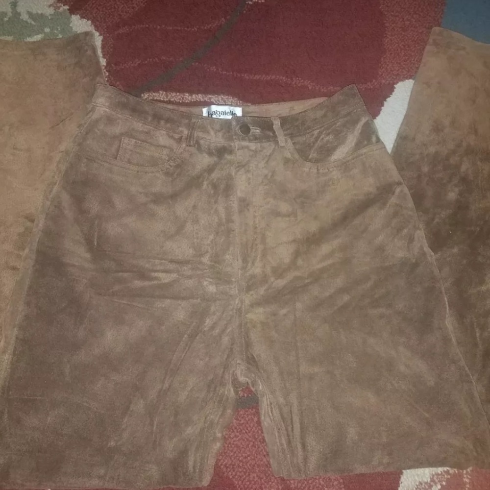Suede Brown Pants