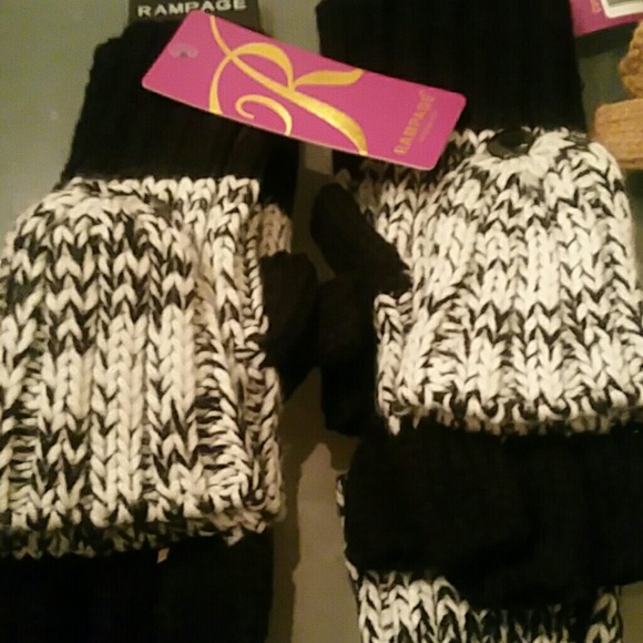 RAMPAGE brand marled convertible knit gloves. - Picture 3 of 4