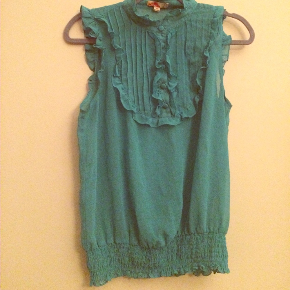 Green blouse
