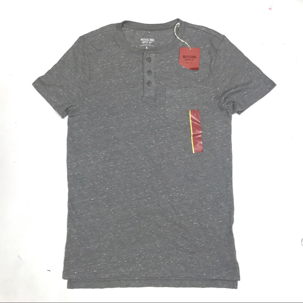 NWT Mossimo Men's Button Neck T-Shirt