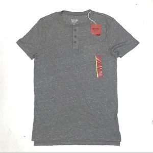NWT Mossimo Men's Button Neck T-Shirt