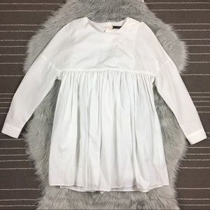 white babydoll dress zara