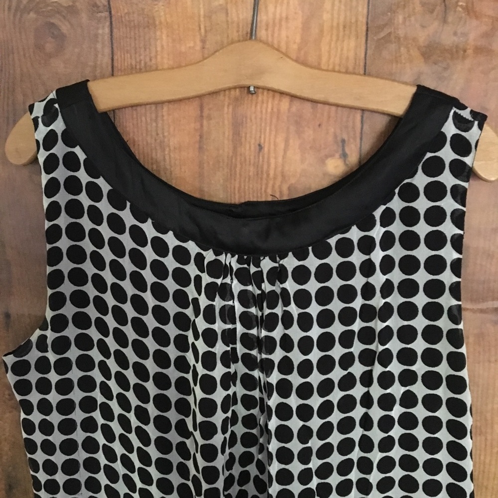 Black and white polka dot dress