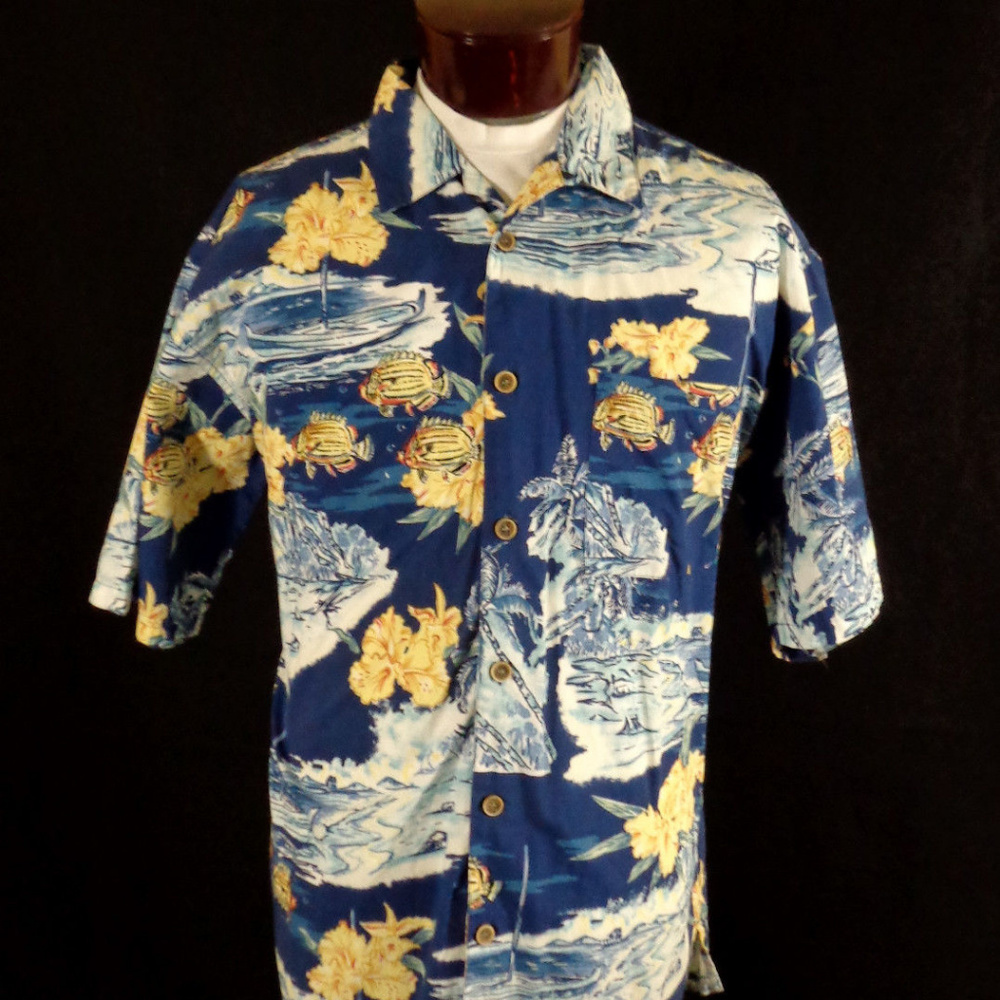 *Sold*Vintage O.P. Sport Classic Hawaiian Shirt 2X