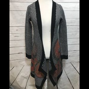 Desigual Long Sweater Cardigan With Belt Size M