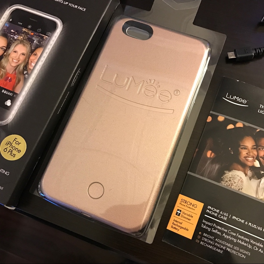 LuMee LED case for iPhone 6/6s Plus ROSE GOLD