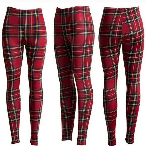 Last! 💖Plus Size Plaid Jersey Leggings - Picture 2 of 2
