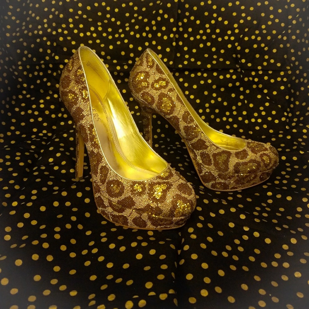 BAKERS Leopard Print Heels