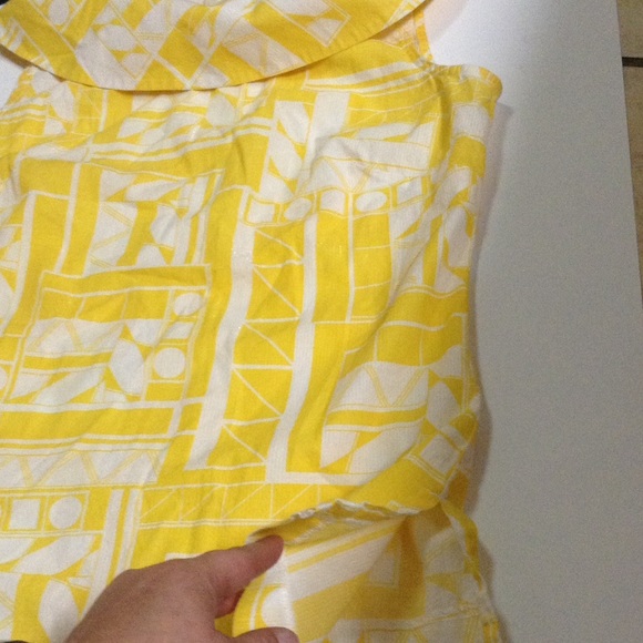Banana Republic Yellow Shimmer Blouse - Picture 3 of 6
