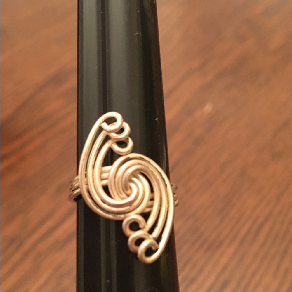 Vintage Sterling Silver Wire Wrap Ring