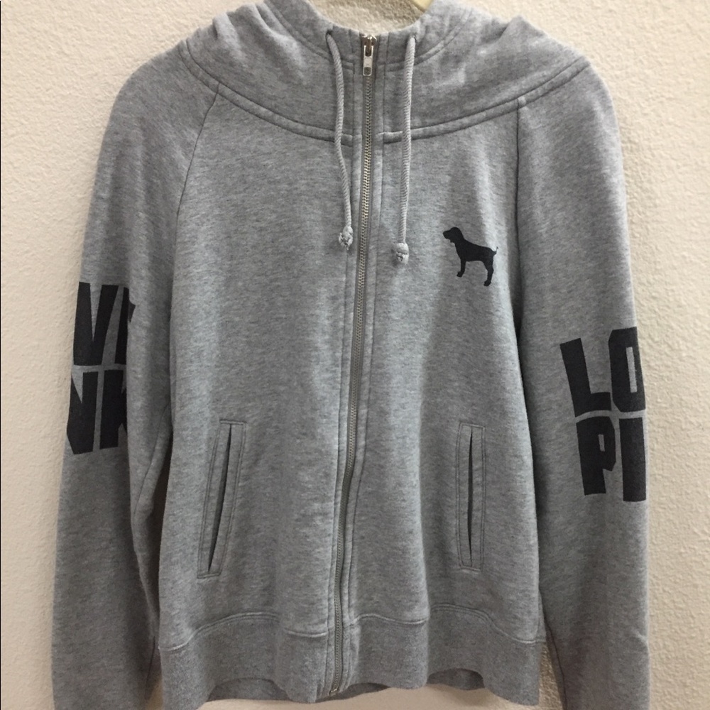 Pink Victoria’s Secret Zip Up Sweatshirt