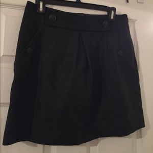 Banana Republic hunter green wool mini skirt
