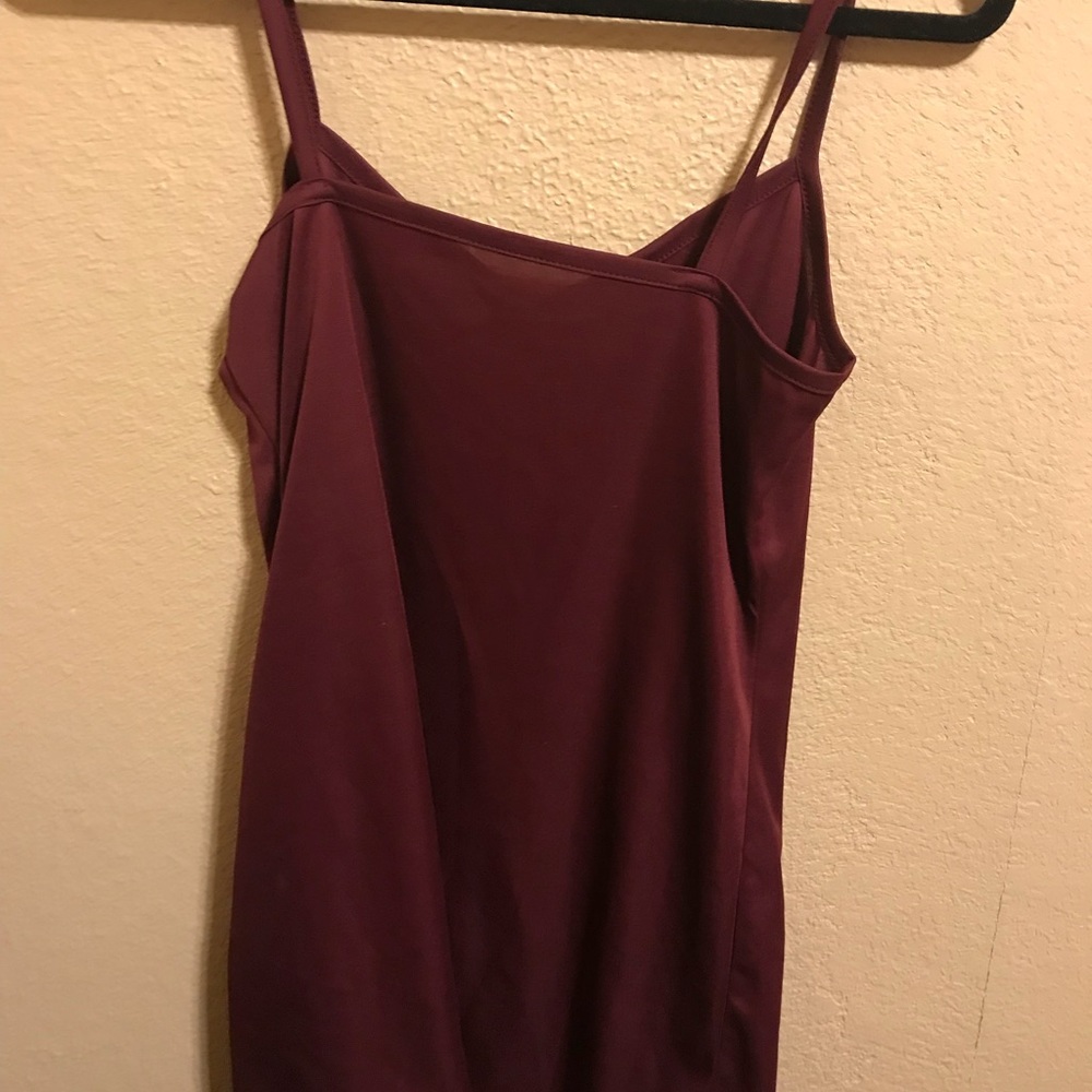 maroon night dress