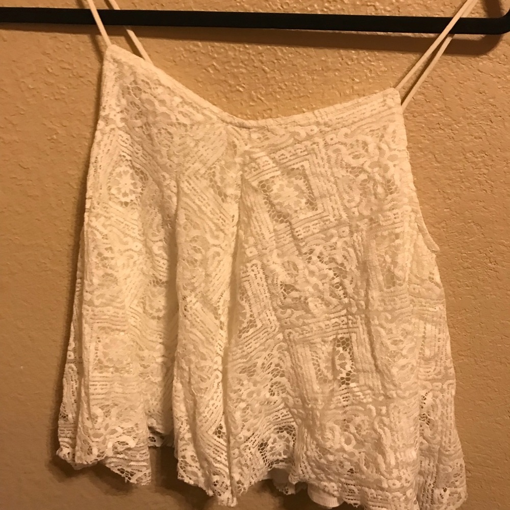 white crop top from american eagle
