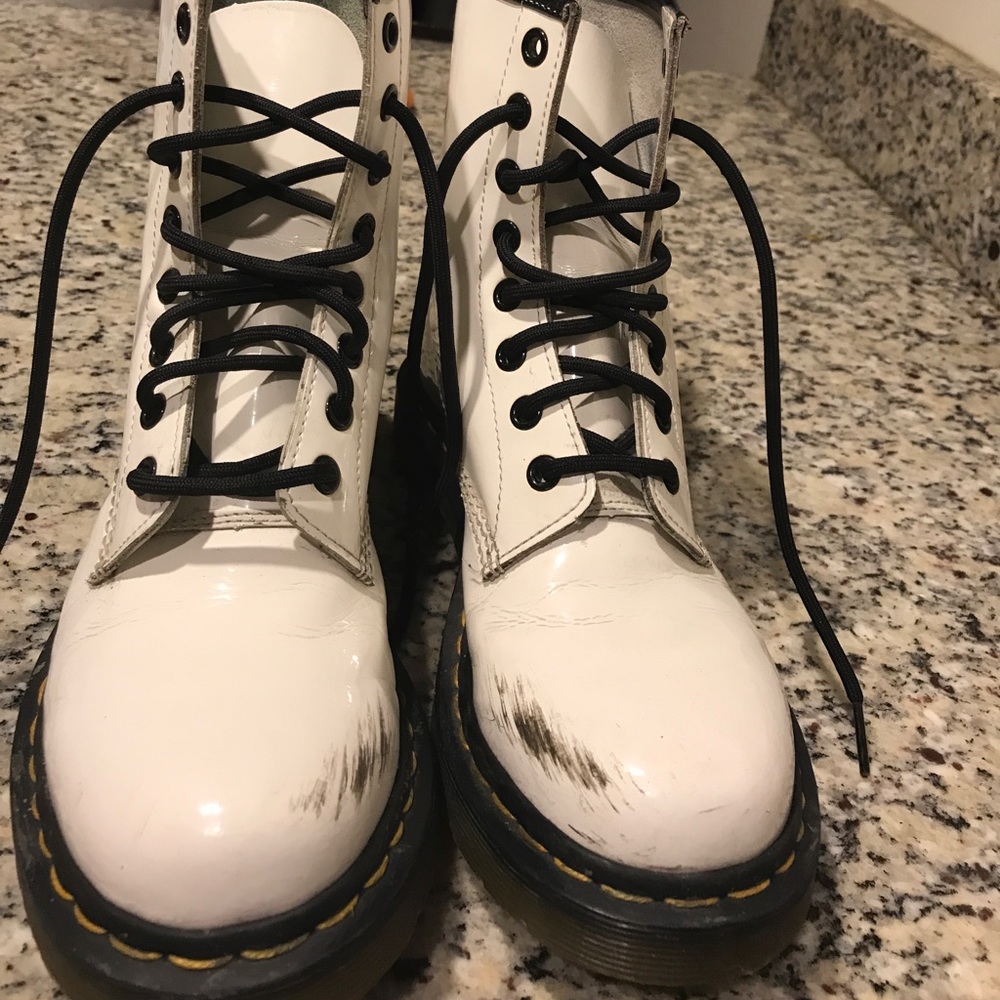 White dr. Martens docs