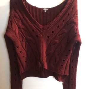 Maroon Knit Sweater