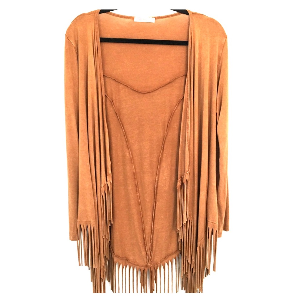 Soft Cotton Bohemian Fringe Cardigan