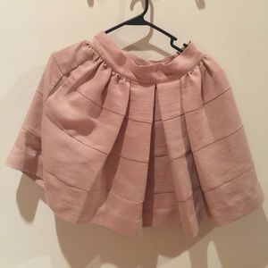 BCBG pleated light pink skirt