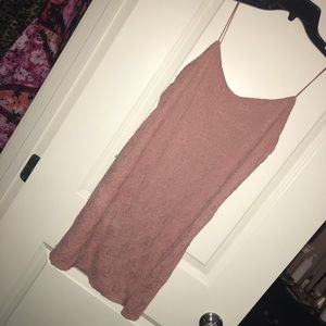 Blush Lace Mini Vintage-y Dress