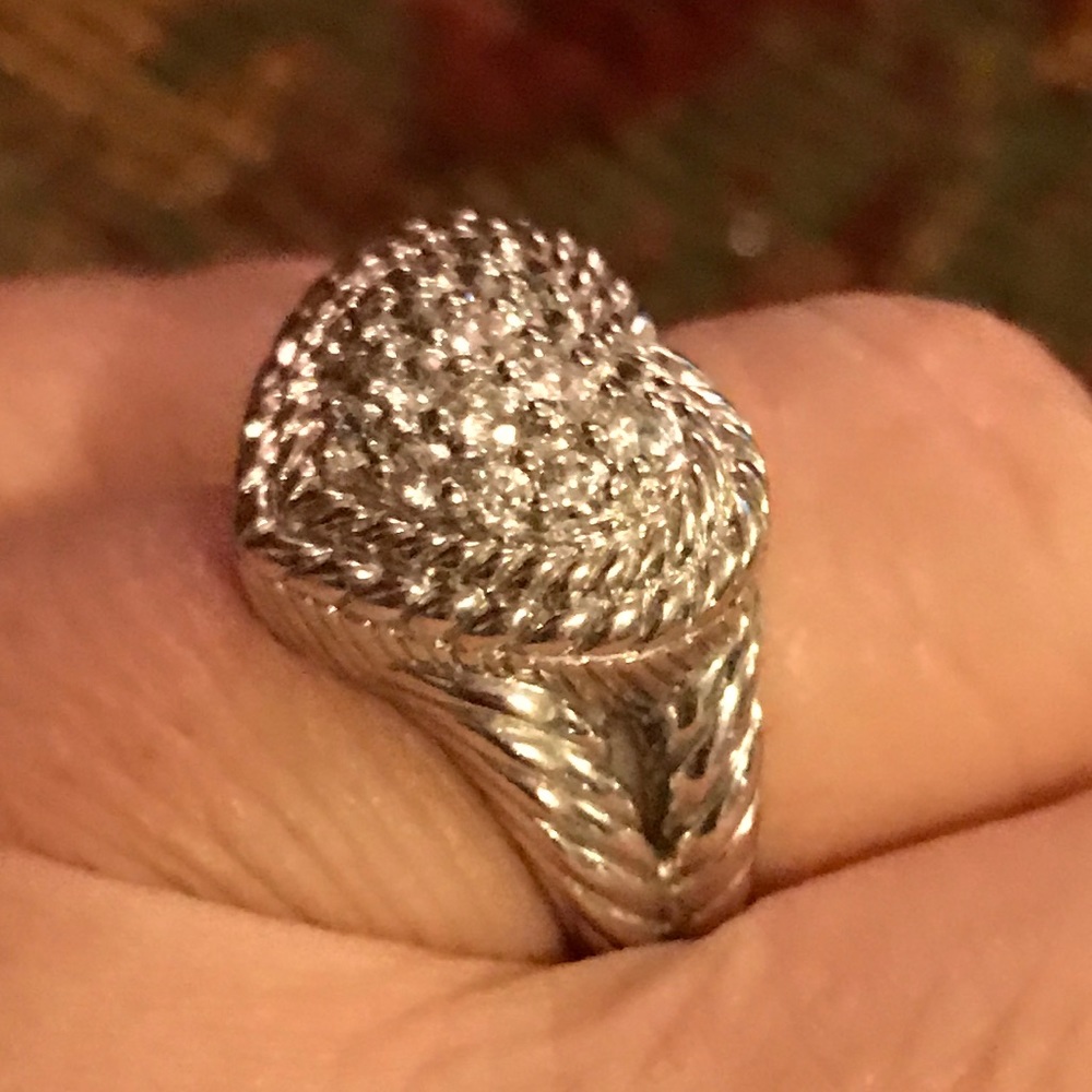 ❤️SOLD❤️Judith Ripka Sterling Silver CZ Ring
