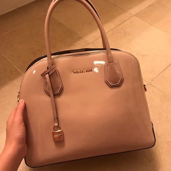 Michael Kors patent leather dome satchel - Picture 1 of 3