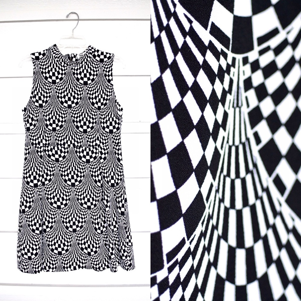 Mod Sleeveless Mock Turtleneck Dress