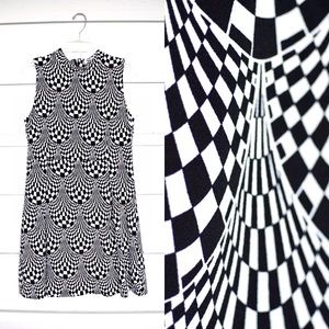 Mod Sleeveless Mock Turtleneck Dress