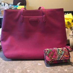 Vera Bradley Large Pink Tote