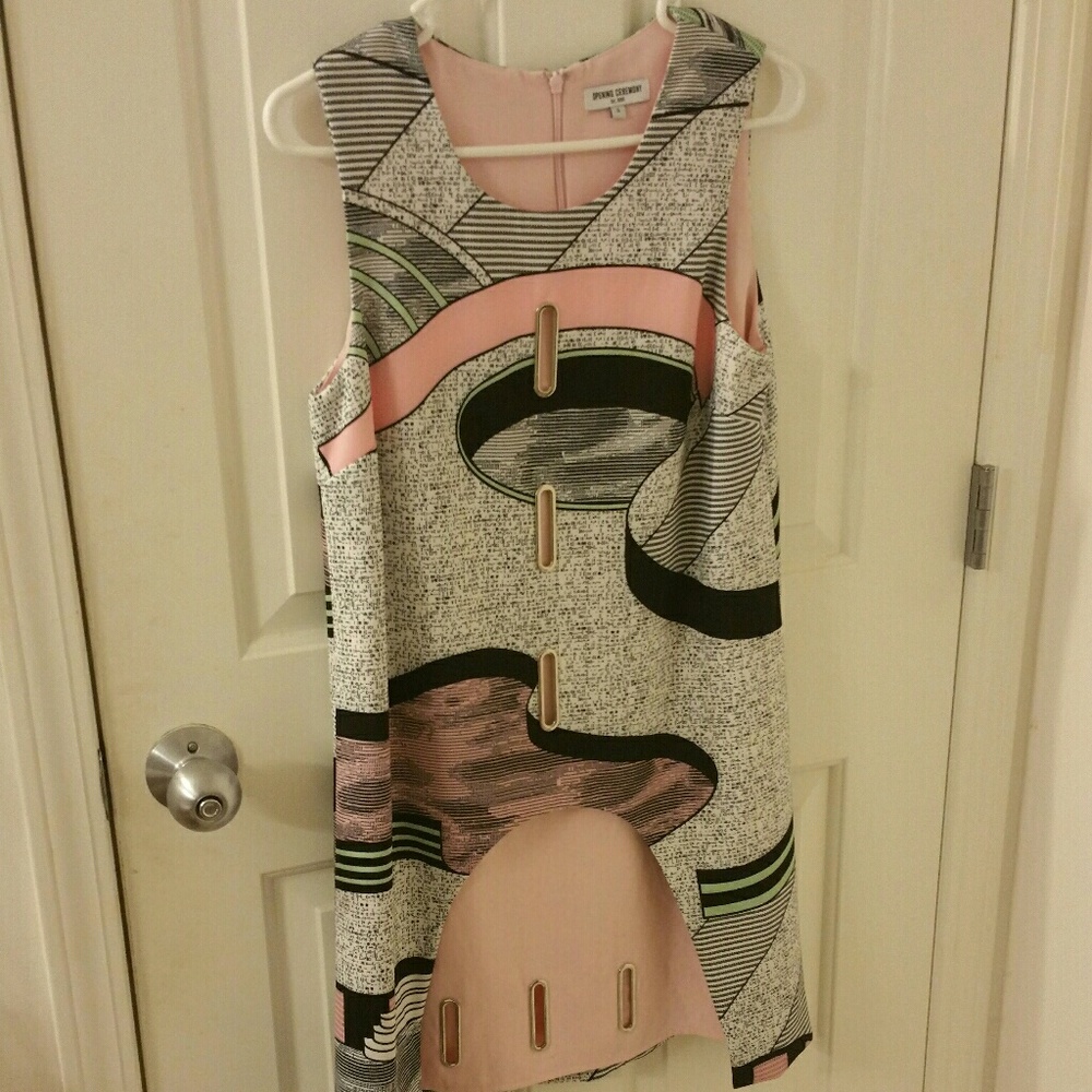 Opening Ceremony Pink Graphic Dress