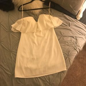 Boutique Off the shoulder dress in ivory