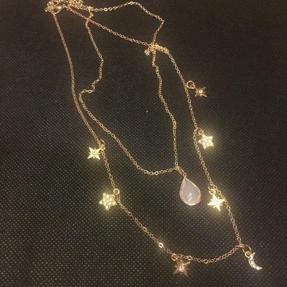 🌟 Pretty Star and moon double chain ⭐️ - Picture 3 of 9