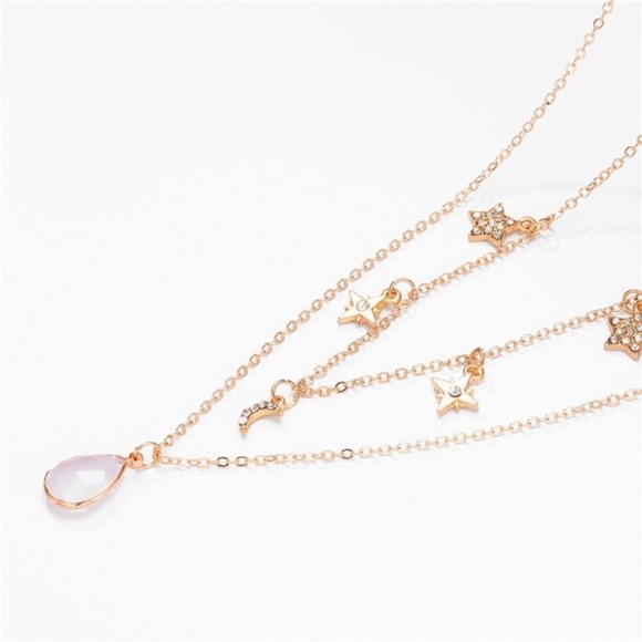 🌟 Pretty Star and moon double chain ⭐️ - Picture 4 of 9