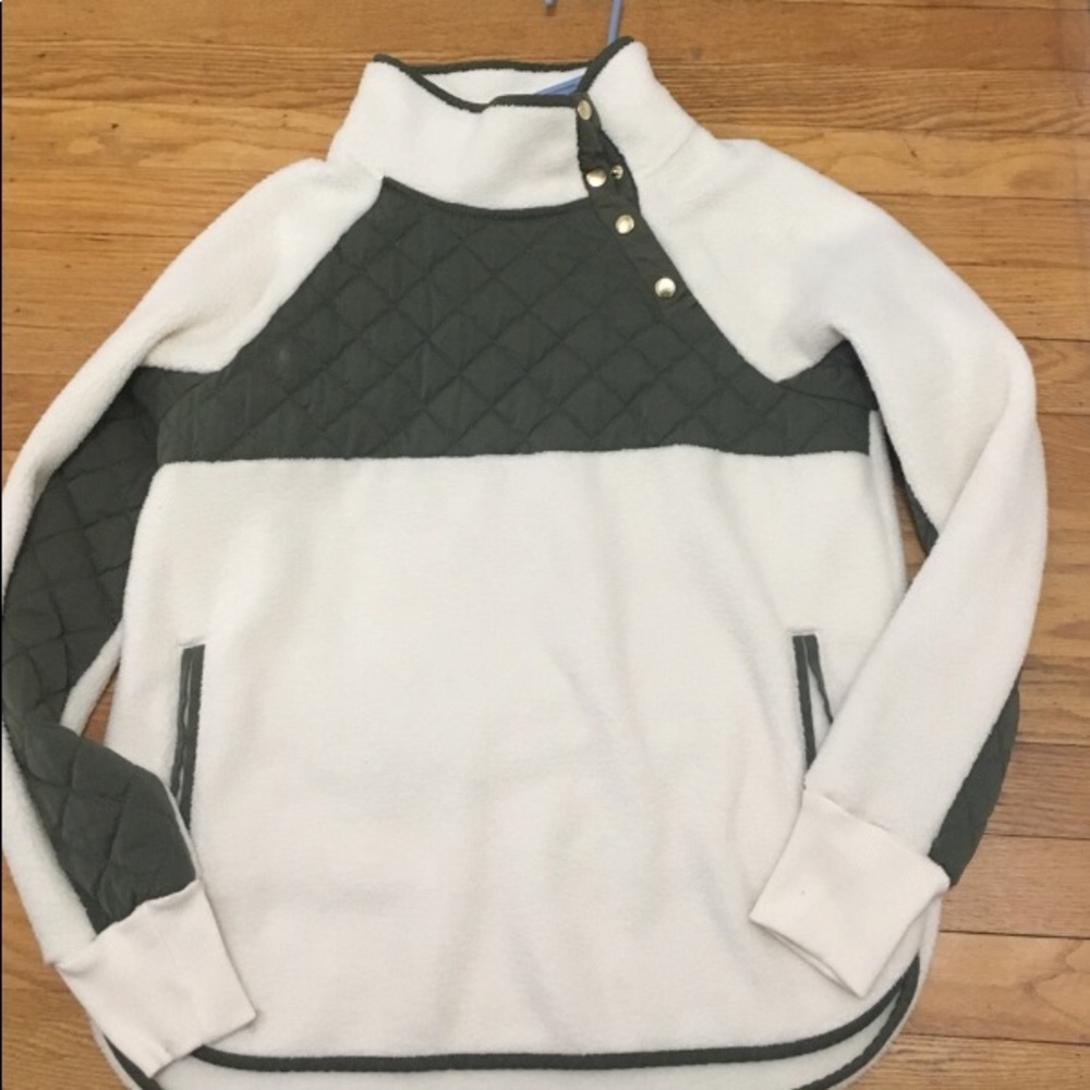 Black Abercrombie Asymmetrical Pullover Sweatshirt