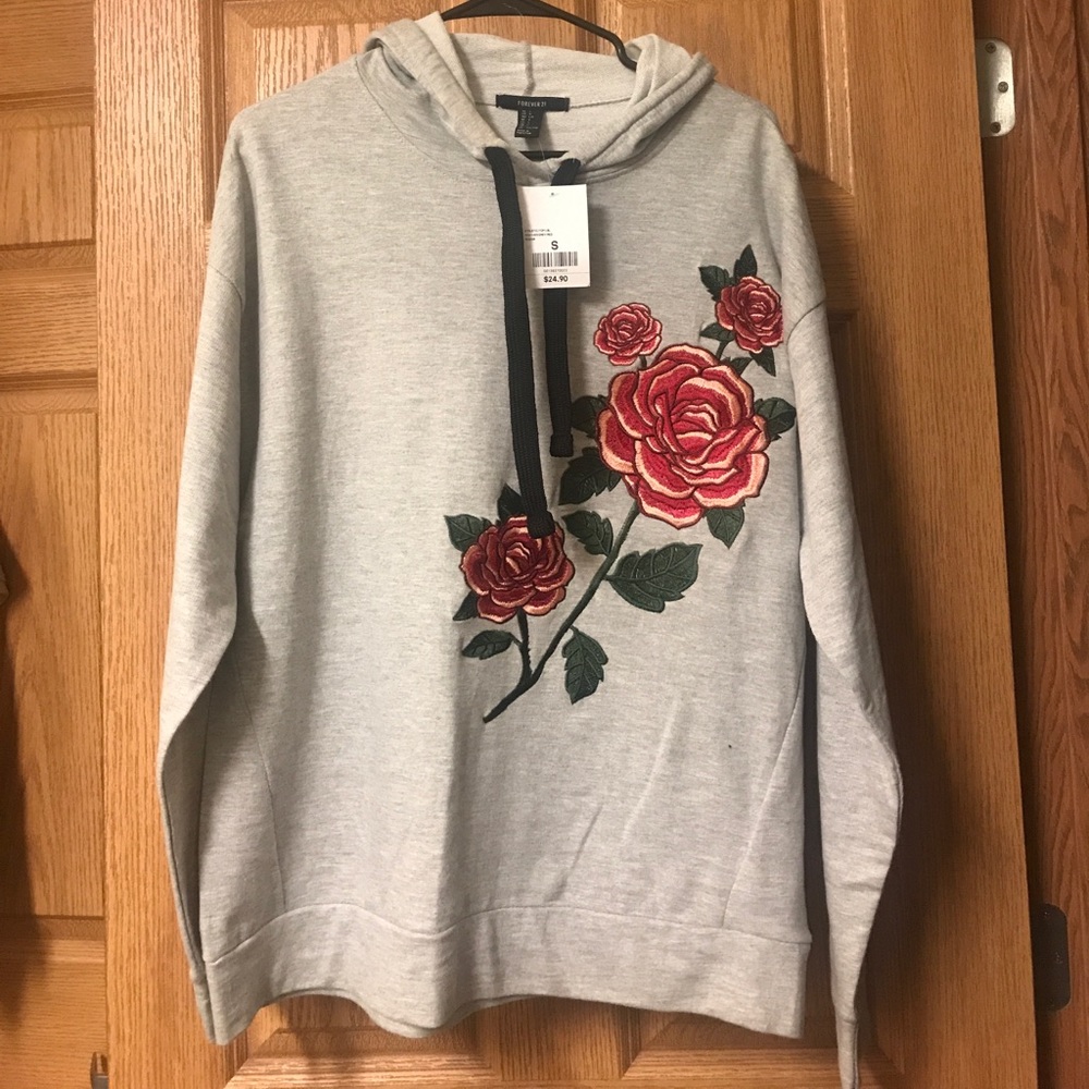 embroidered hoodie