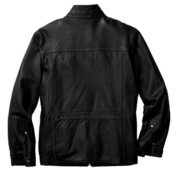New TOMMY BAHAMA Sunrise Rider Mens Leather Jacket - Picture 2 of 2
