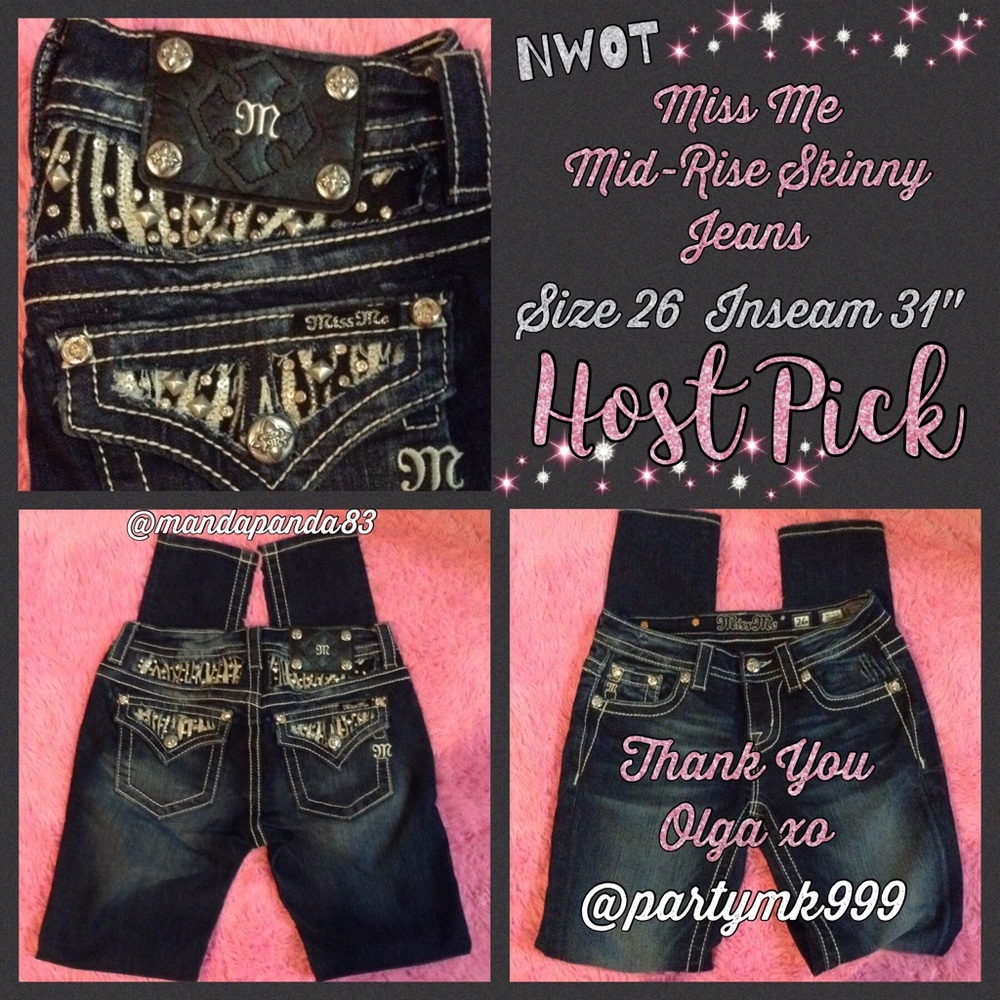 Miss Me Zebra Bling Skinny Jeans💞HP @partymk999