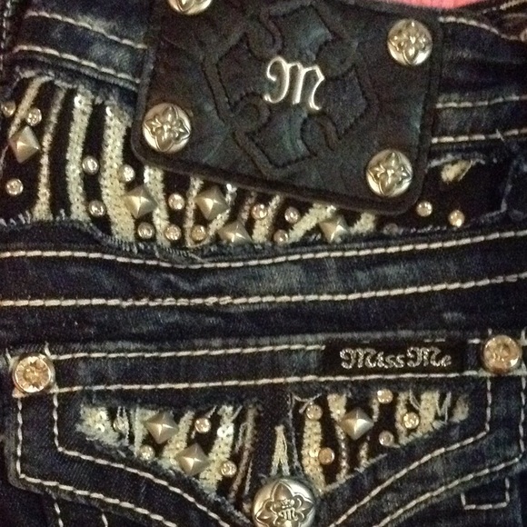 Miss Me Zebra Bling Skinny Jeans💞HP @partymk999 - Picture 3 of 8