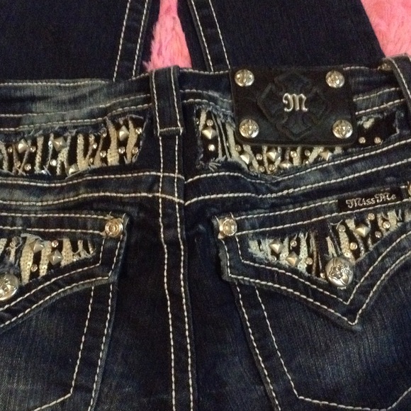 Miss Me Zebra Bling Skinny Jeans💞HP @partymk999 - Picture 5 of 8