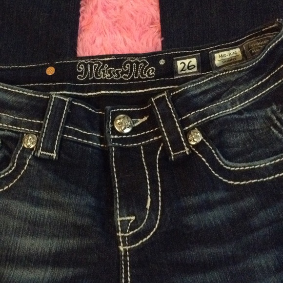 Miss Me Zebra Bling Skinny Jeans💞HP @partymk999 - Picture 6 of 8