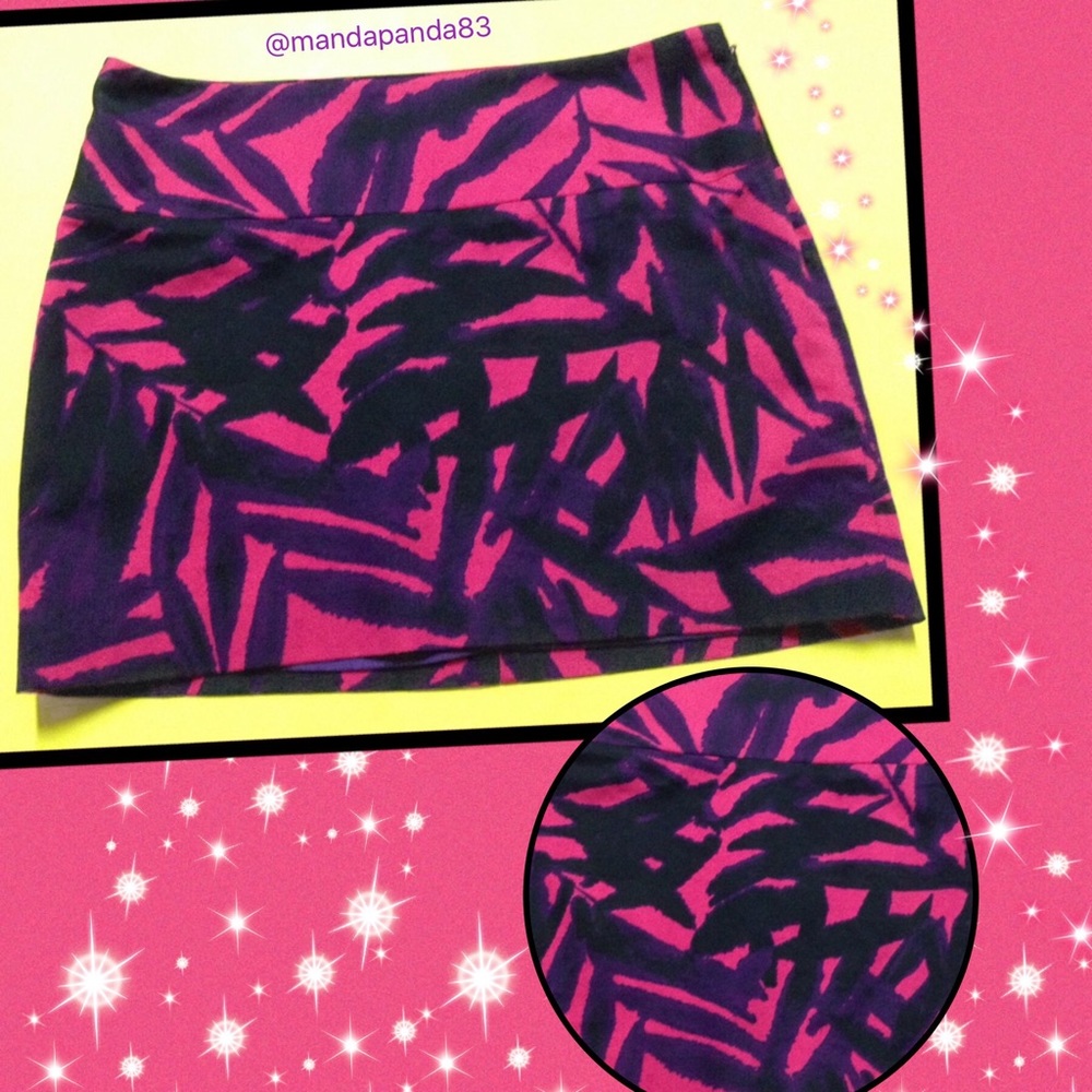 Express Design Studio SEXY Zebra Mini Skirt