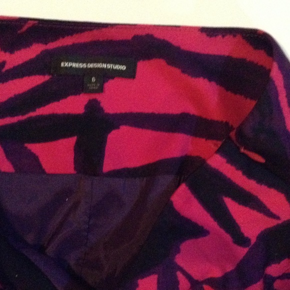Express Design Studio SEXY Zebra Mini Skirt - Picture 3 of 4