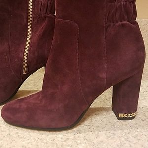 Suede Wine Micheal Kors boots