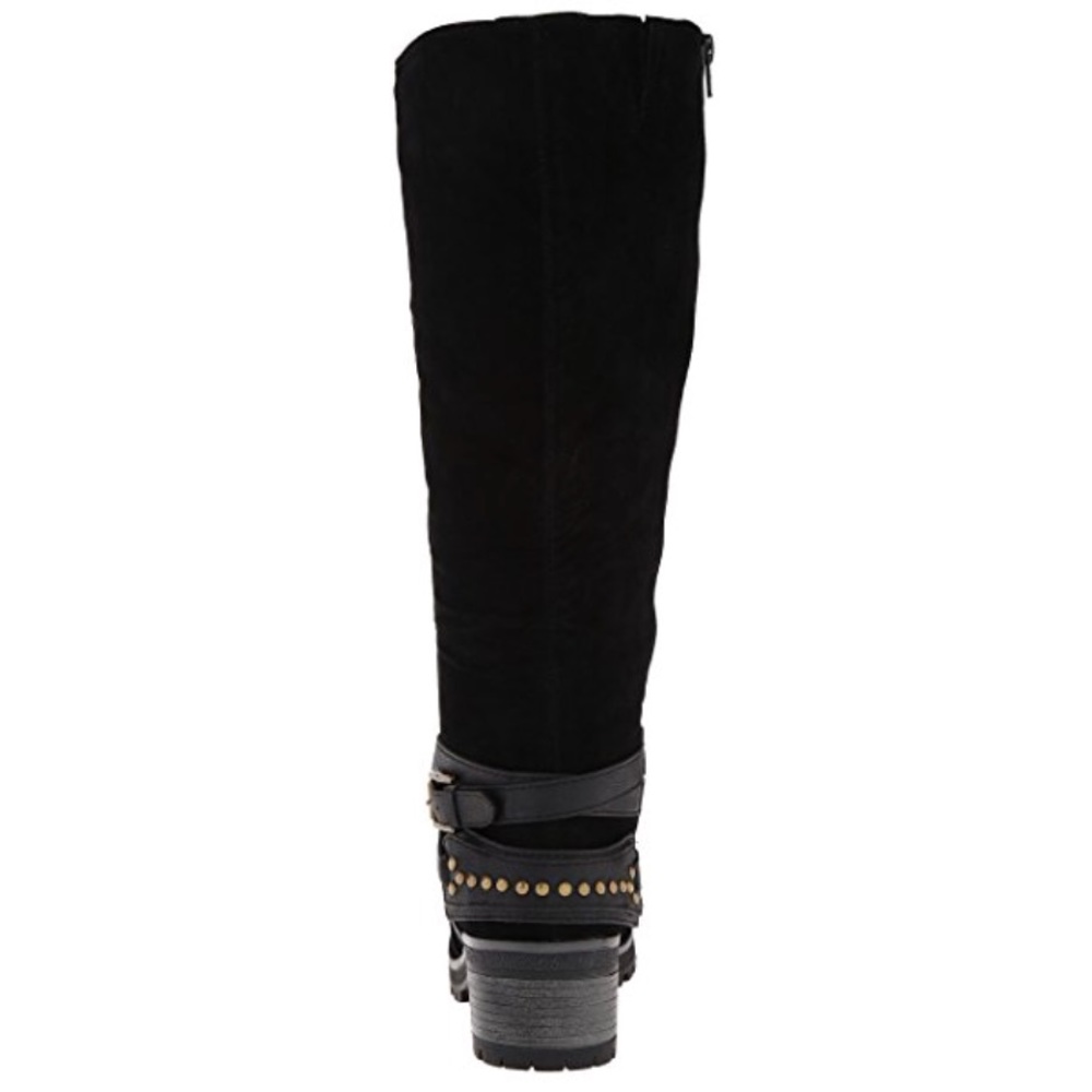 Black Rugged Sole Harness Boot - Picture 3 of 4
