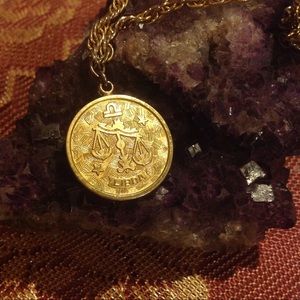 Vintage Sarah Cov Libra necklace