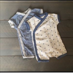 Set of two baby boy bodysuits
